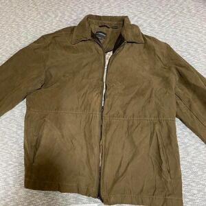 St. John's Bay brown bomber jacket Men Size L. SKU746